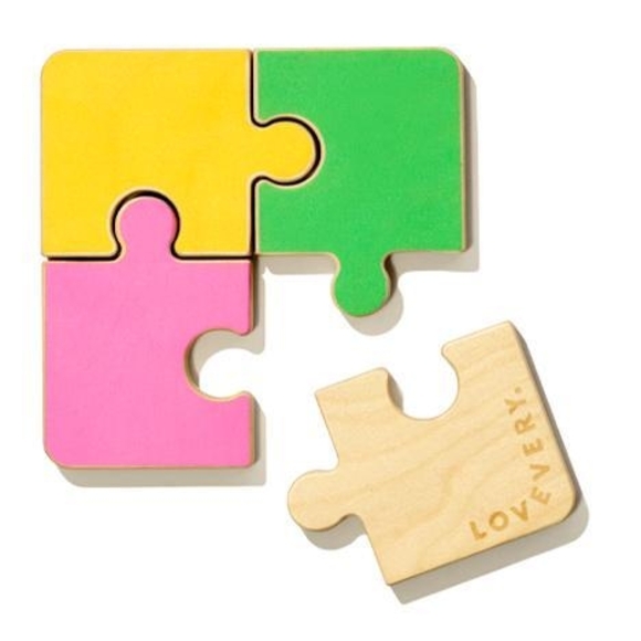 Lovevery Colorful Wooden Puzzle for Kids - Picture 1 of 2